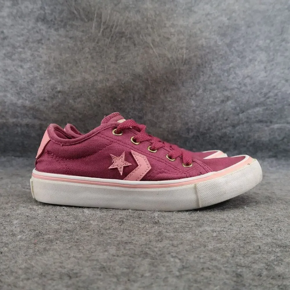 Converse Shoes Kids 12 Sneakers Casual Active Lace Up Pink Low School Walking